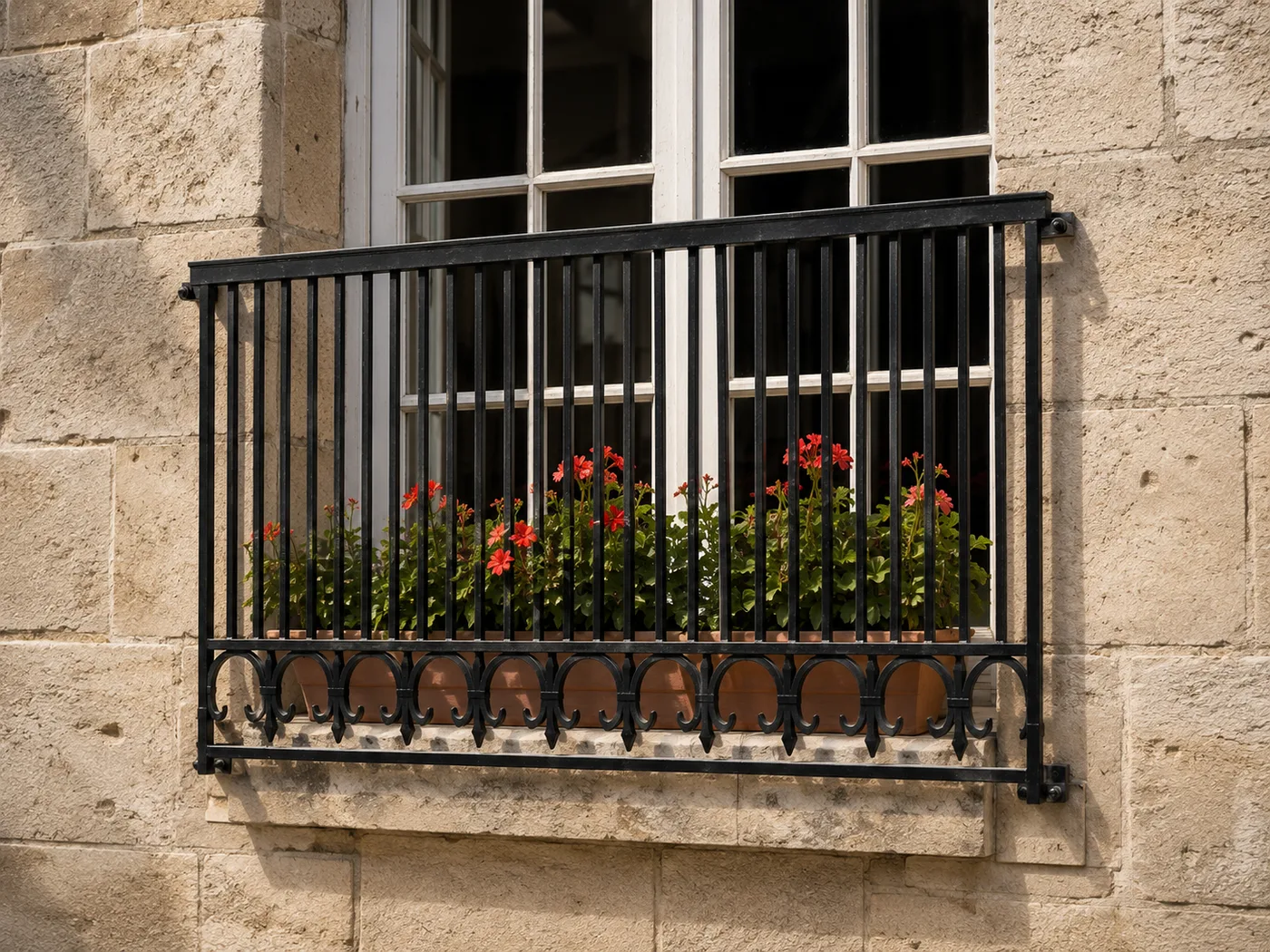Appui de fenêtre en fer forgé sur mesure
