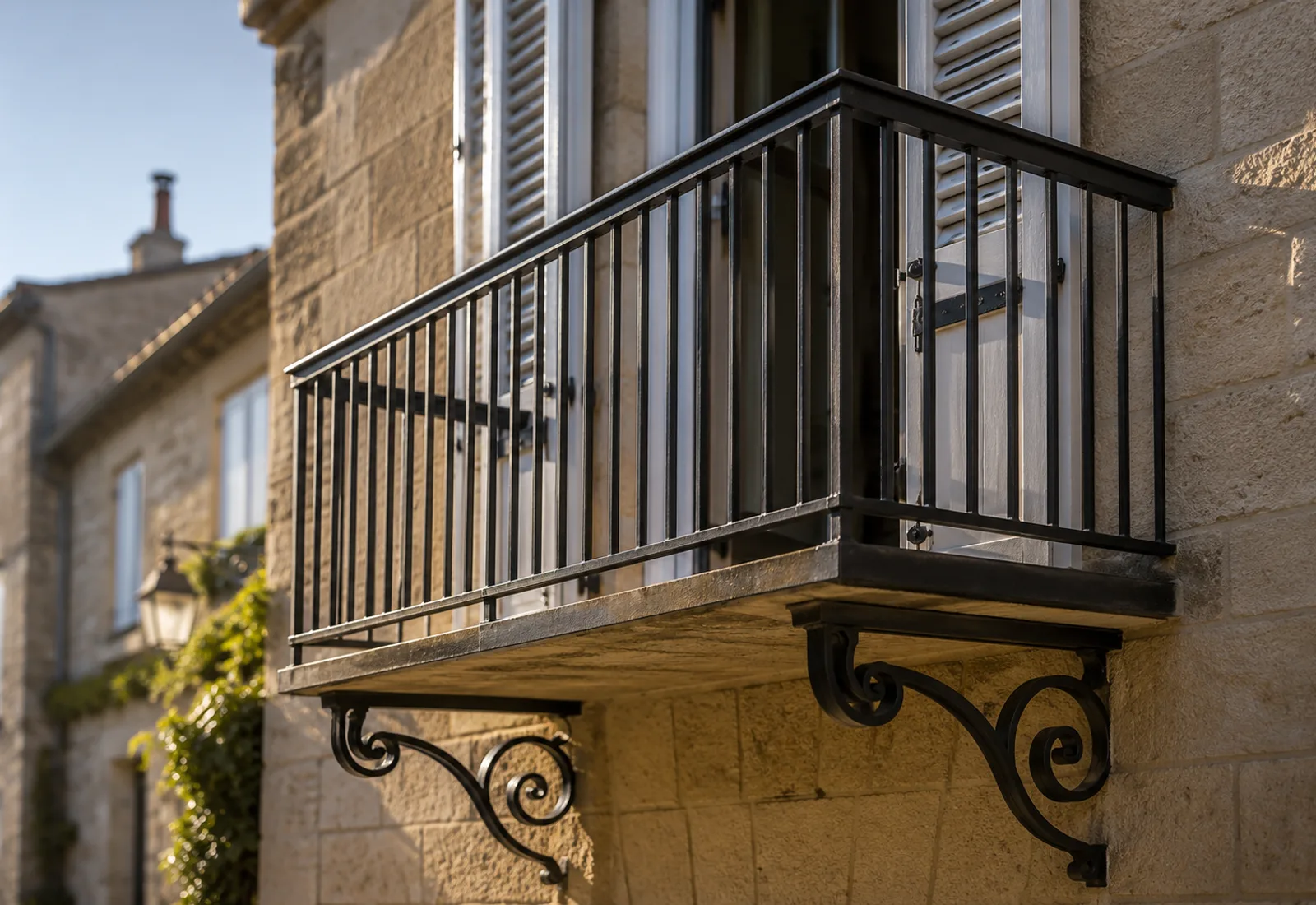 Balcon en fer forgé sur mesure